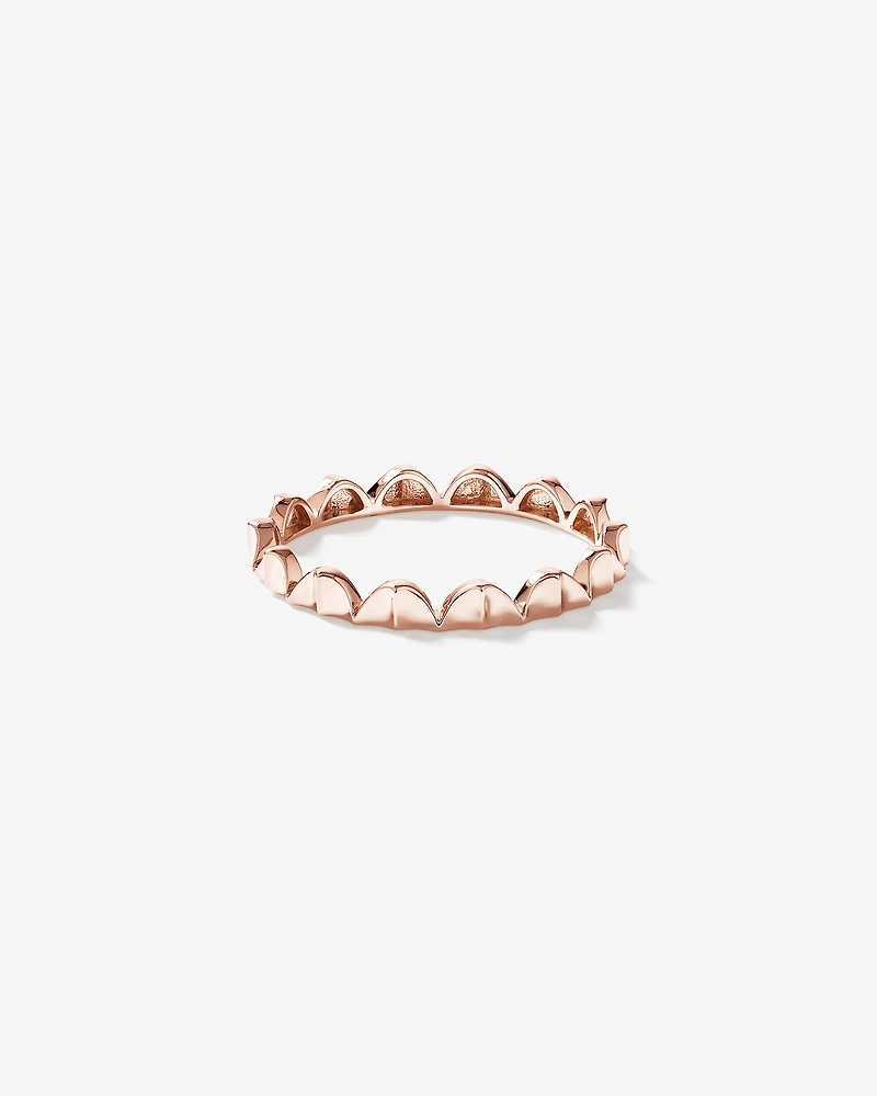 Signature Connect Curve Ring 10kt Rose Gold