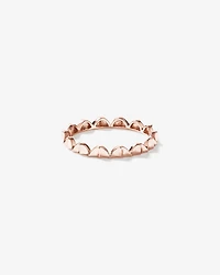 Signature Connect Curve Ring 10kt Rose Gold
