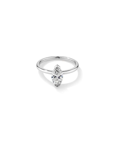 1.25 Carat TW Marquise Laboratory-Grown Diamond Solitaire Engagement Ring 14kt White Gold