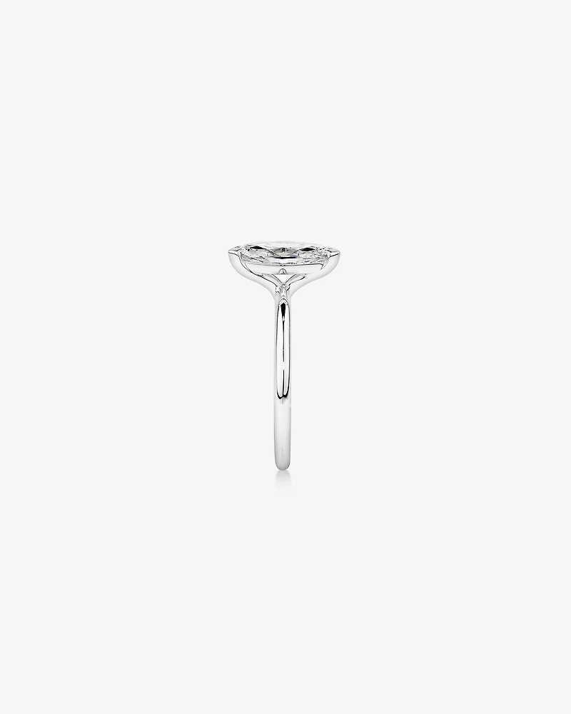 1.25 Carat TW Marquise Laboratory-Grown Diamond Solitaire Engagement Ring 14kt White Gold