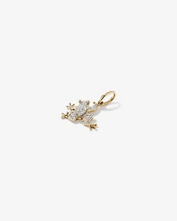 0.10 Carat TW Diamond Frog Pendant in 10kt Yellow Gold