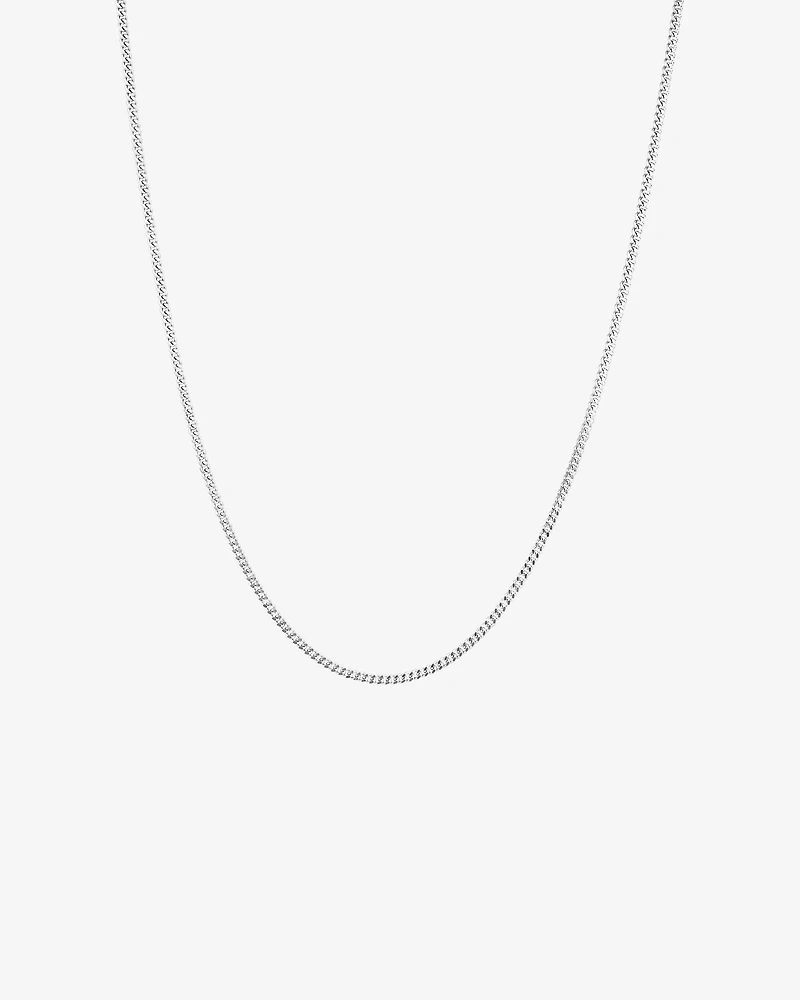 Gourmette de 60 cm de longueur et de 1,5 à 2 mm de largeur en argent sterling 925