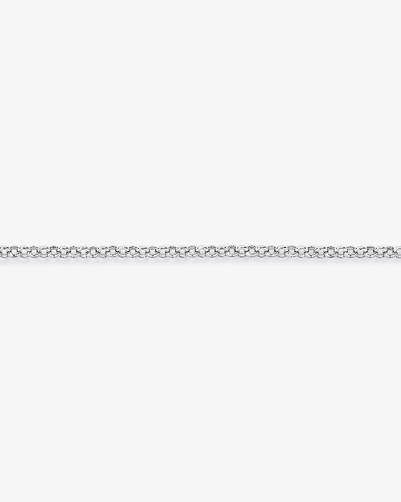Bracelet Belcher ovale en argent sterling
