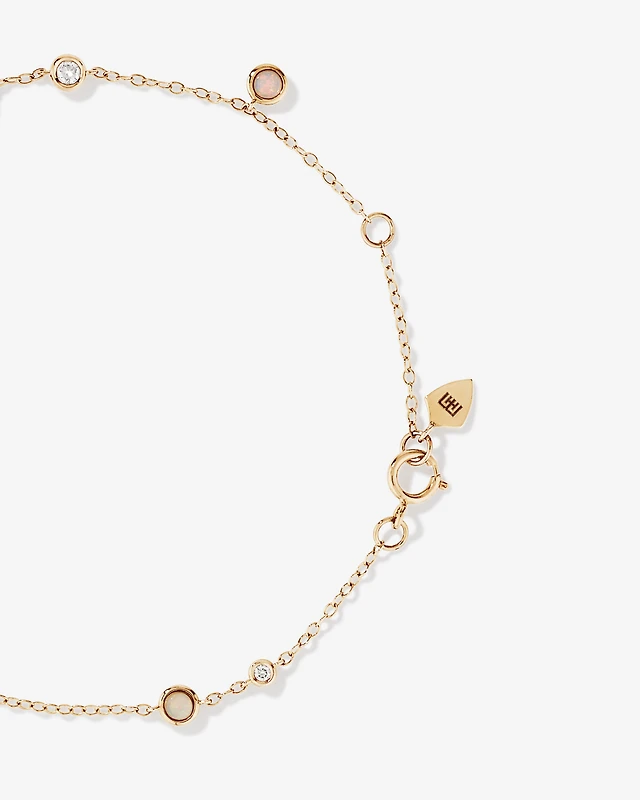 Michael Hill Station Bracelet with Opal Diamonds in 10kt Yellow