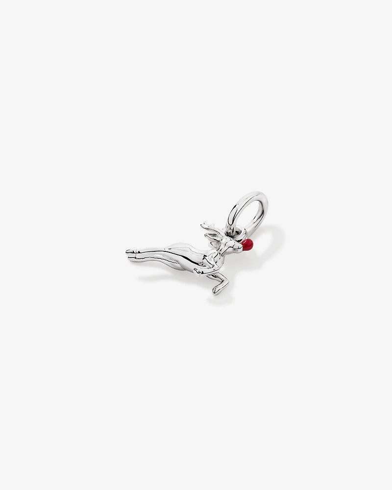 Reindeer Pendant in Sterling Silver