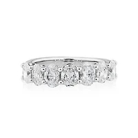 Wedding Band with 2.00 Carat TW Laboratory Grown Diamonds in 14kt White Gold