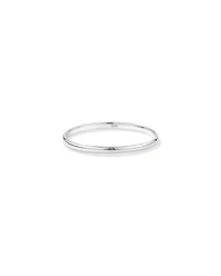 3.7mm Width Solid Round Baby Bangle in Sterling Silver