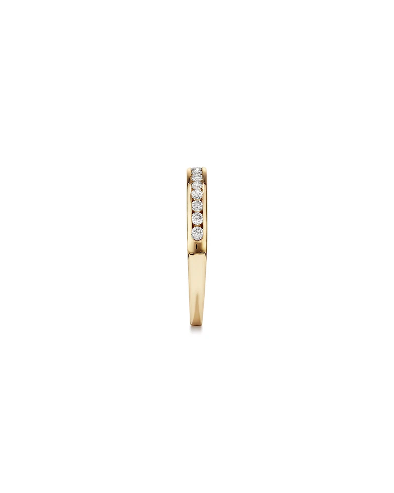 0.25 Carat TW Channel Set Diamond Wedding Ring in 14kt Yellow Gold