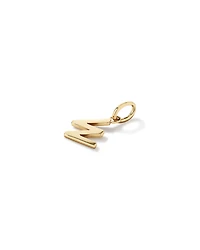 Letter W Initial Pendant in 10kt Yellow Gold
