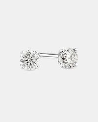 0.15 Carat TW Diamond Round Brilliant Mini Solitaire Stud Earrings 10kt Yellow Gold