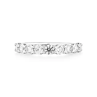 Bague en or blanc 14 K avec diamants créés en laboratoire totalisant 1,30 ct