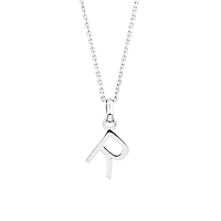 "R" Initial Pendant in Sterling Silver