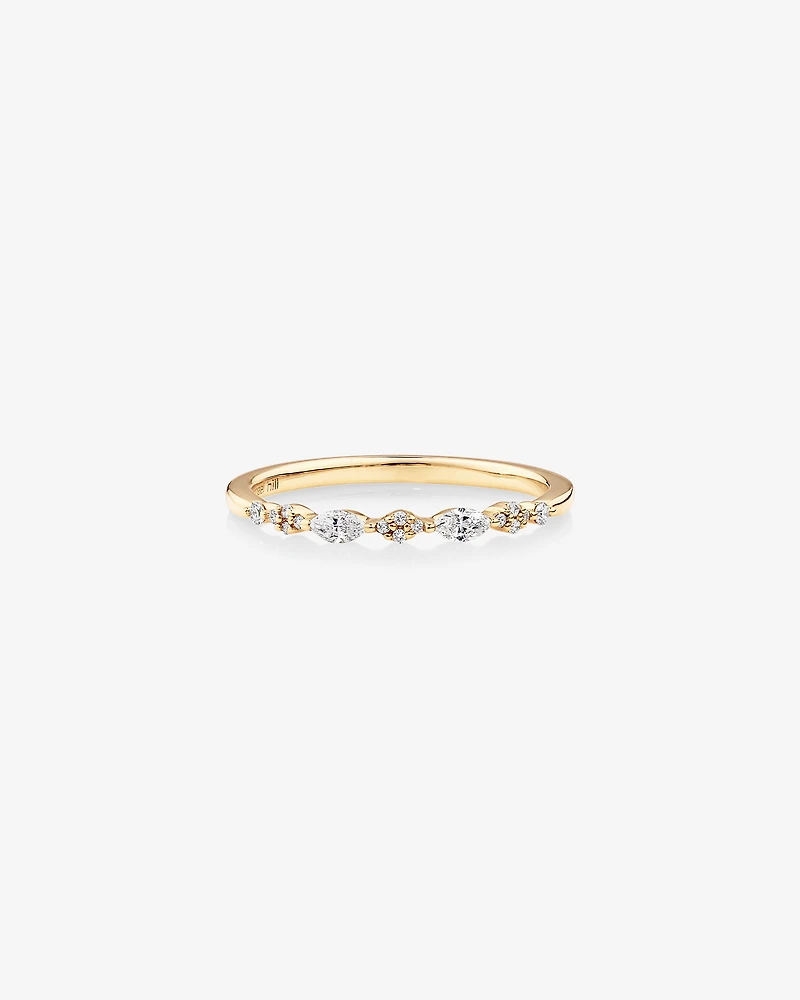 Bridal Ring with 0.15 Carat TW Diamonds in 14kt Yellow Gold