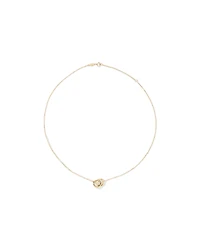 Collier en or jaune 10 K à deux cercles