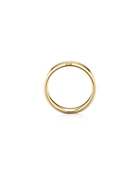 7mm Flat Bevelled Wedding Band in 10kt Yellow Gold