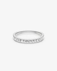 0.50 Carat TW Round Brilliant Third Channel Set Ring 18kt White Gold