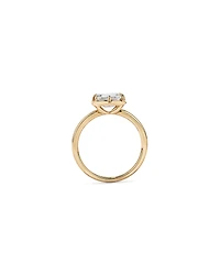 1.50TW Emerald Cut Laboratory-Grown Diamond Solitaire Ring in 14kt Yellow Gold