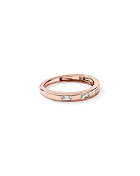 0.22TW Baguette Laboratory-Grown Diamond Wedding Band 14kt Rose Gold