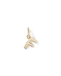 Letter F Initial Pendant in 10kt Yellow Gold