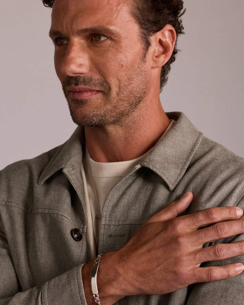 Bracelet d'Identité de 21cm (8,5") en Argent Sterling