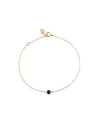Bracelet with Sapphire in 10kt Yellow Gold