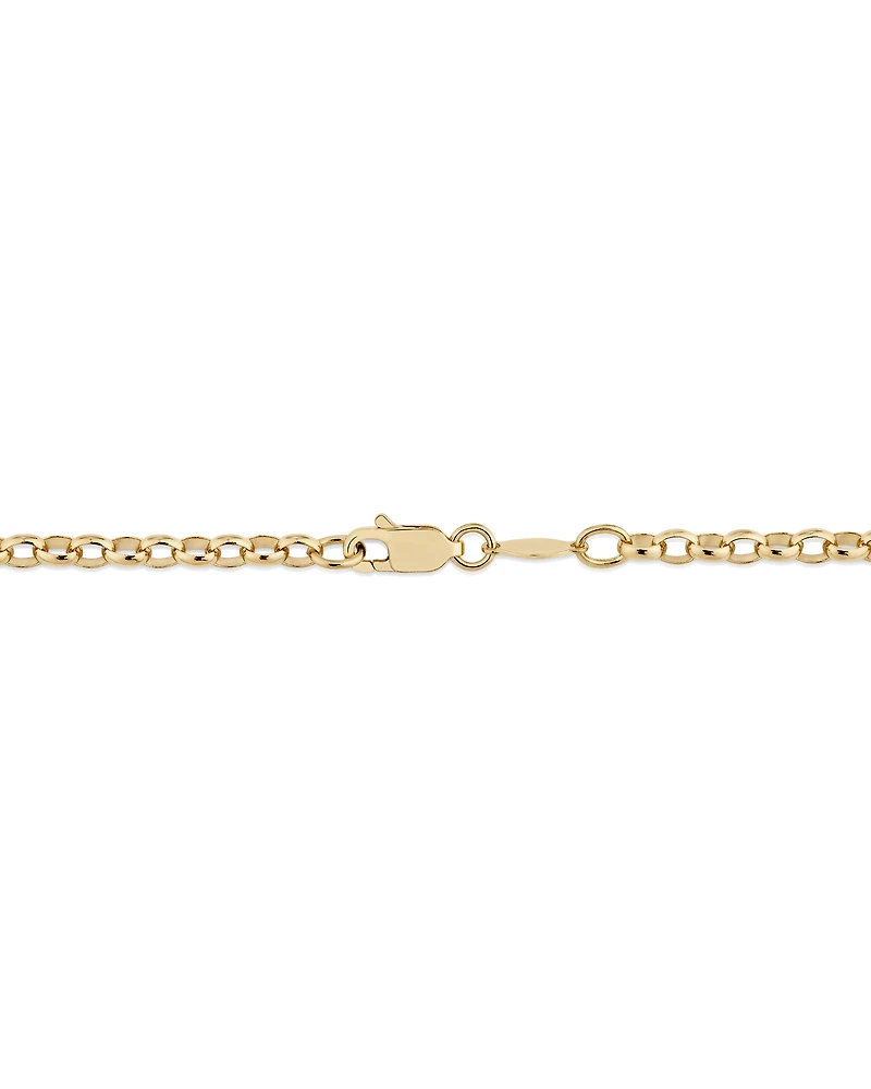 70cm (28") Oval Belcher Chain in 10kt Yellow Gold
