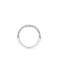 Chevron Wedding Band with .25TW of Diamonds in 14k White Gold