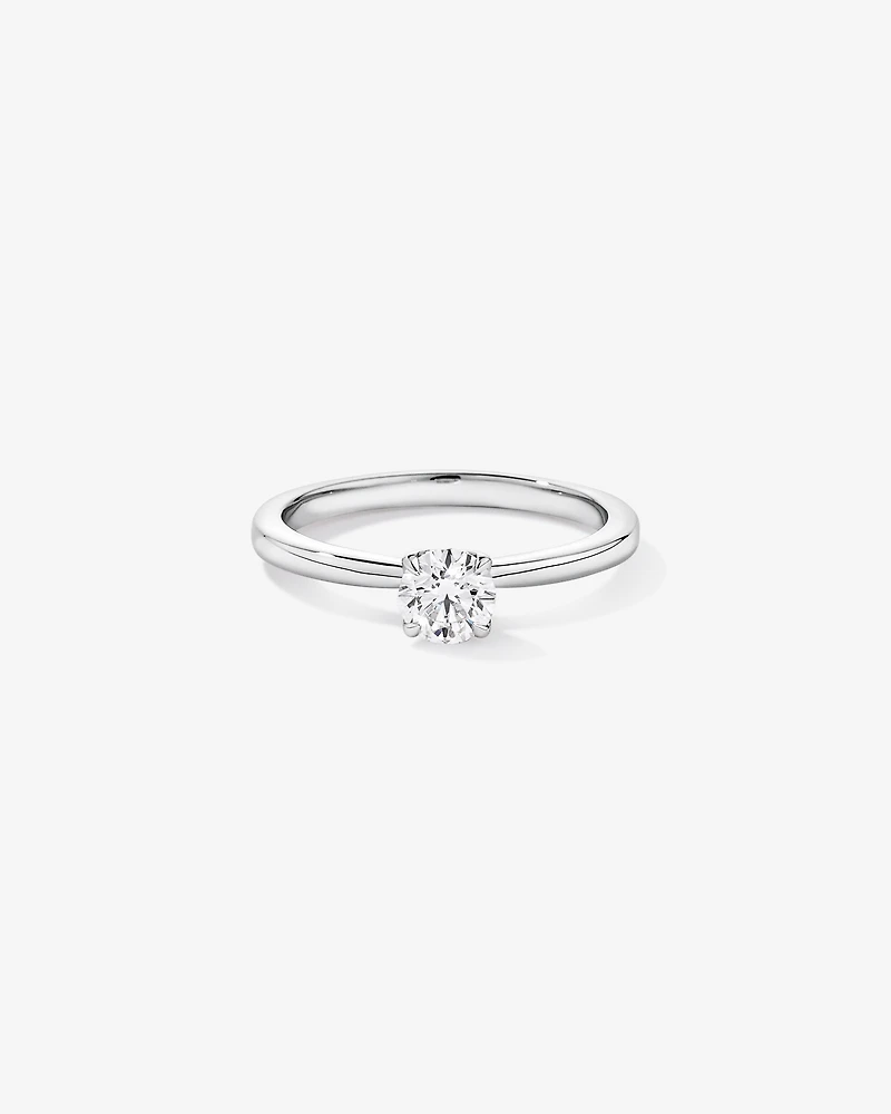 Carat TW Round Brilliant Solitaire Ring in Recycled Platinum