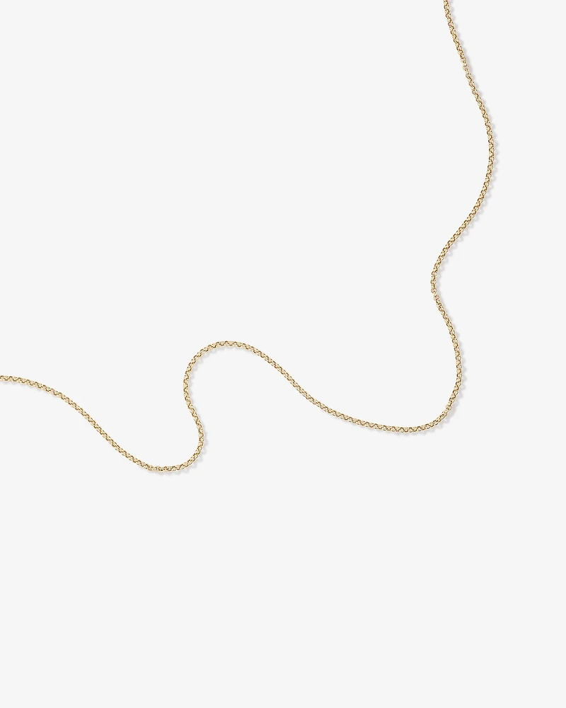 45cm (18") Hollow Belcher Chain in 10kt Yellow Gold