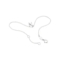 19cm (7.5") N Initial Bracelet in Sterling Silver