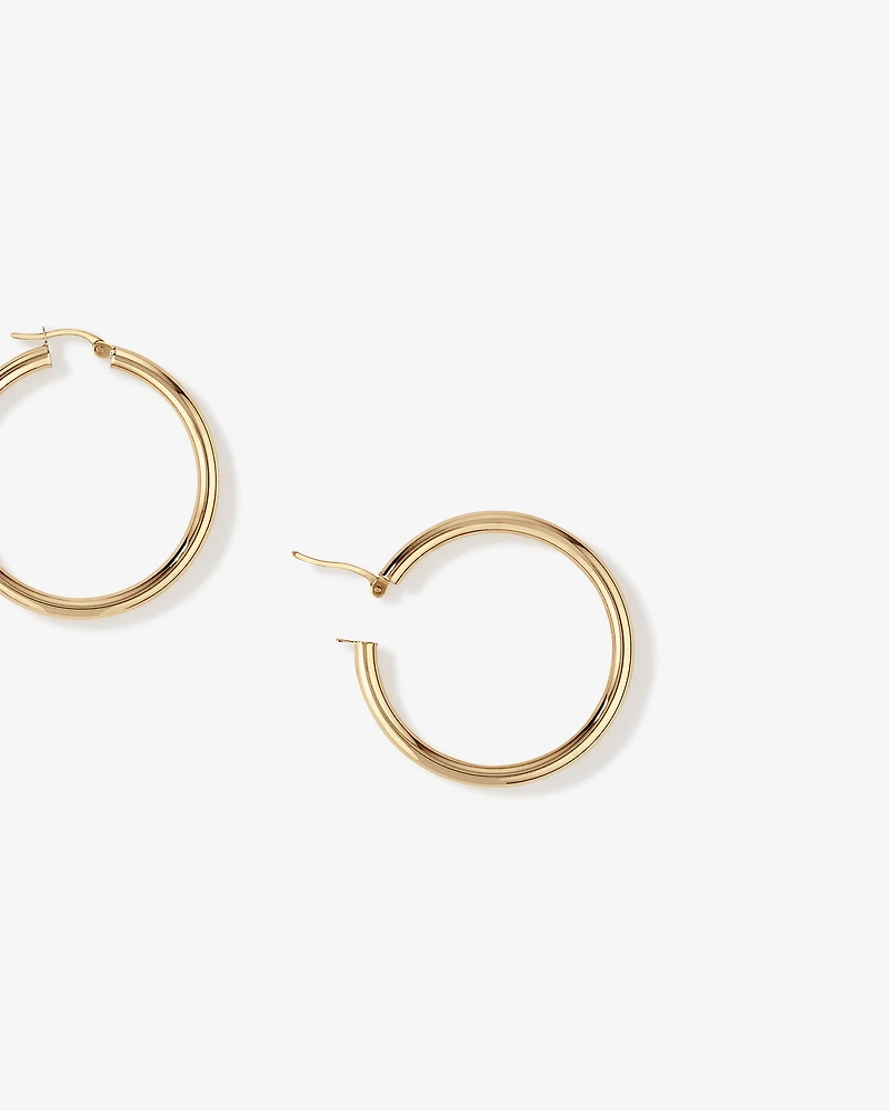 Anneaux de 30 mm en or jaune 10 K