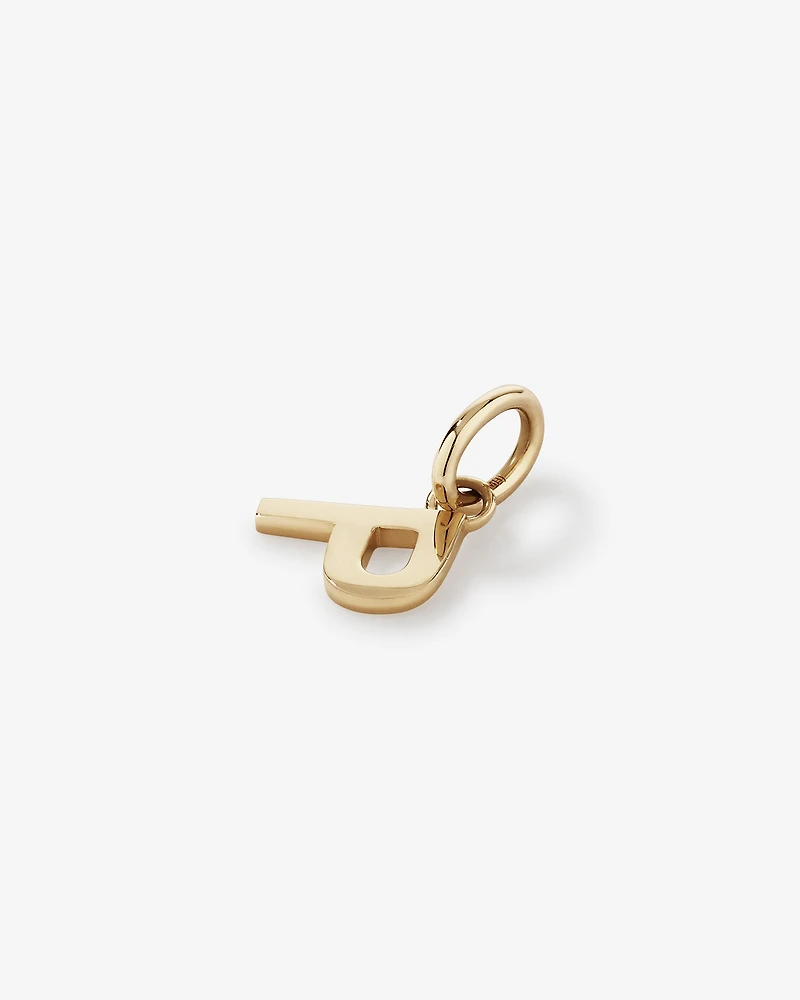 Letter P Initial Pendant in 10kt Yellow Gold