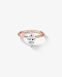 1.25 Carat TW Marquise Laboratory-Grown Diamond Solitaire Engagement Ring in 14kt Rose Gold