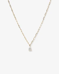 2.00 Carat TW Laboratory-Grown Diamond Pear Solitaire Pendant in 10kt Yellow Gold