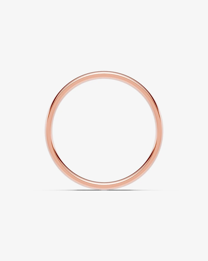 6mm Half Round Polished Wedding Band in 10kt Yellow Gold