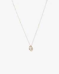 Lume Lab Oval Pendant with 0.50 Carat TW of Laboratory-Grown Diamond in 10kt White Gold