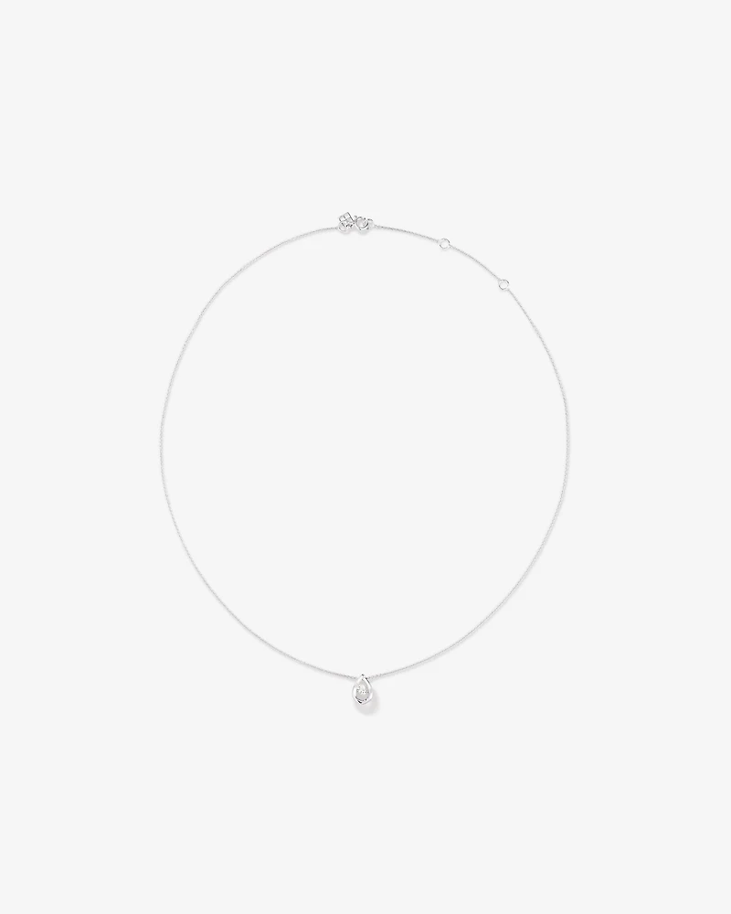 Pendentif poire de laboratoire Lume avec 0,10 carat TW de diamant cultivé en laboratoire en argent sterling