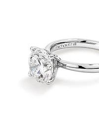 3.00 Carat TW Round Brilliant Laboratory-Grown Diamond Solitaire Engagement Ring in Platinum