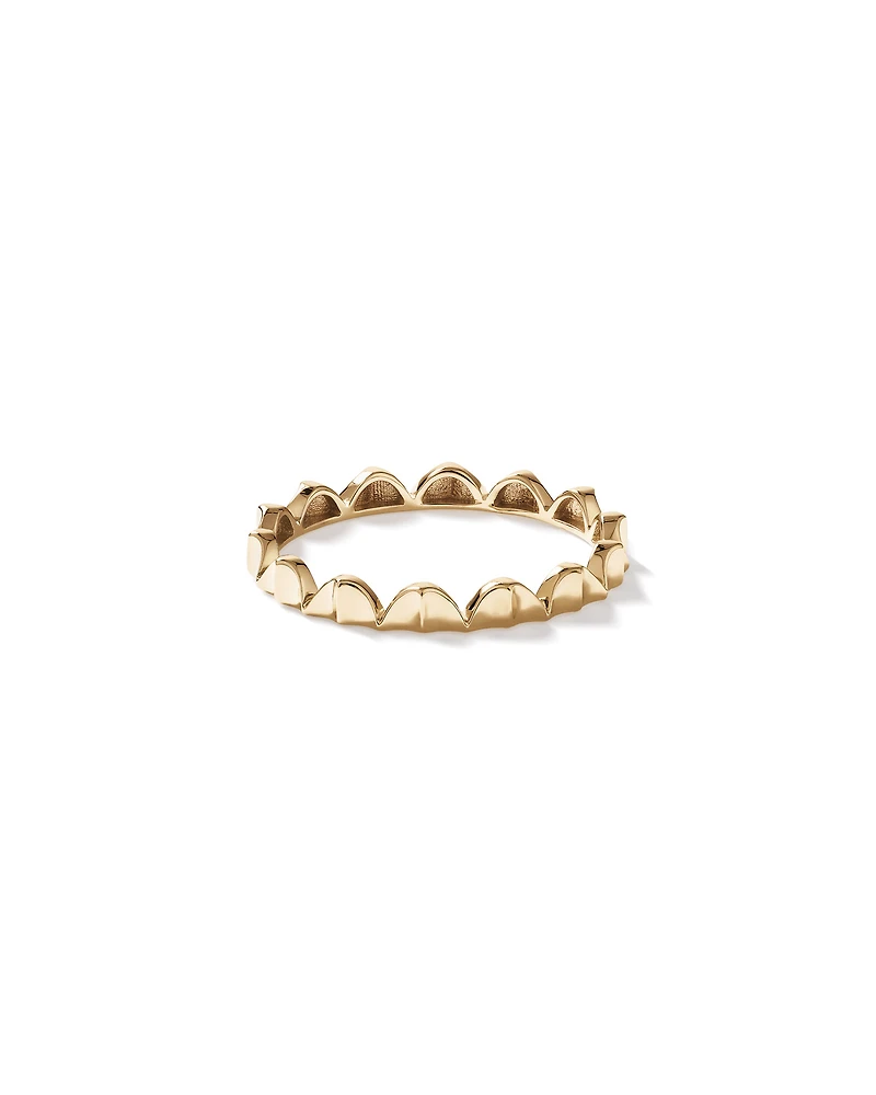 Bague Courbée Signature Connect en Or Rose 10 kt