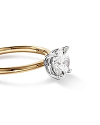 1.50 Carat TW Round Brilliant Signature 101 Solitaire Diamond Ring in 14kt Yellow & White Gold