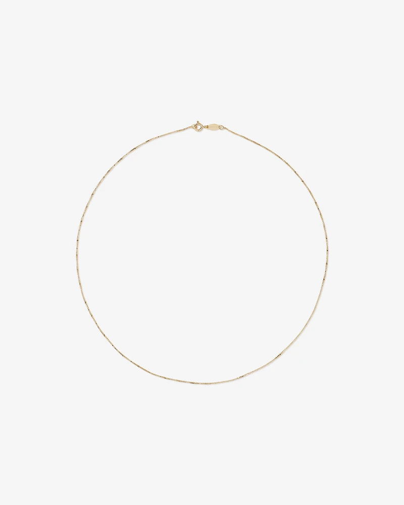 Chaîne à maille vénitienne de 45 cm en or jaune 10 K