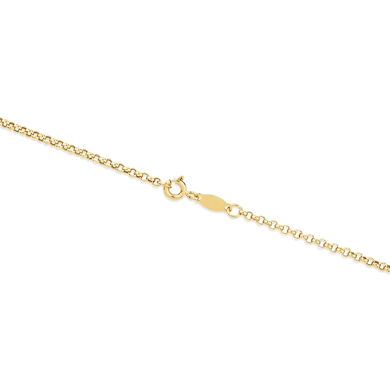 50cm (20") Hollow Belcher Chain in 10kt Yellow Gold