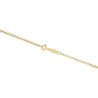 50cm (20") Hollow Belcher Chain in 10kt Yellow Gold