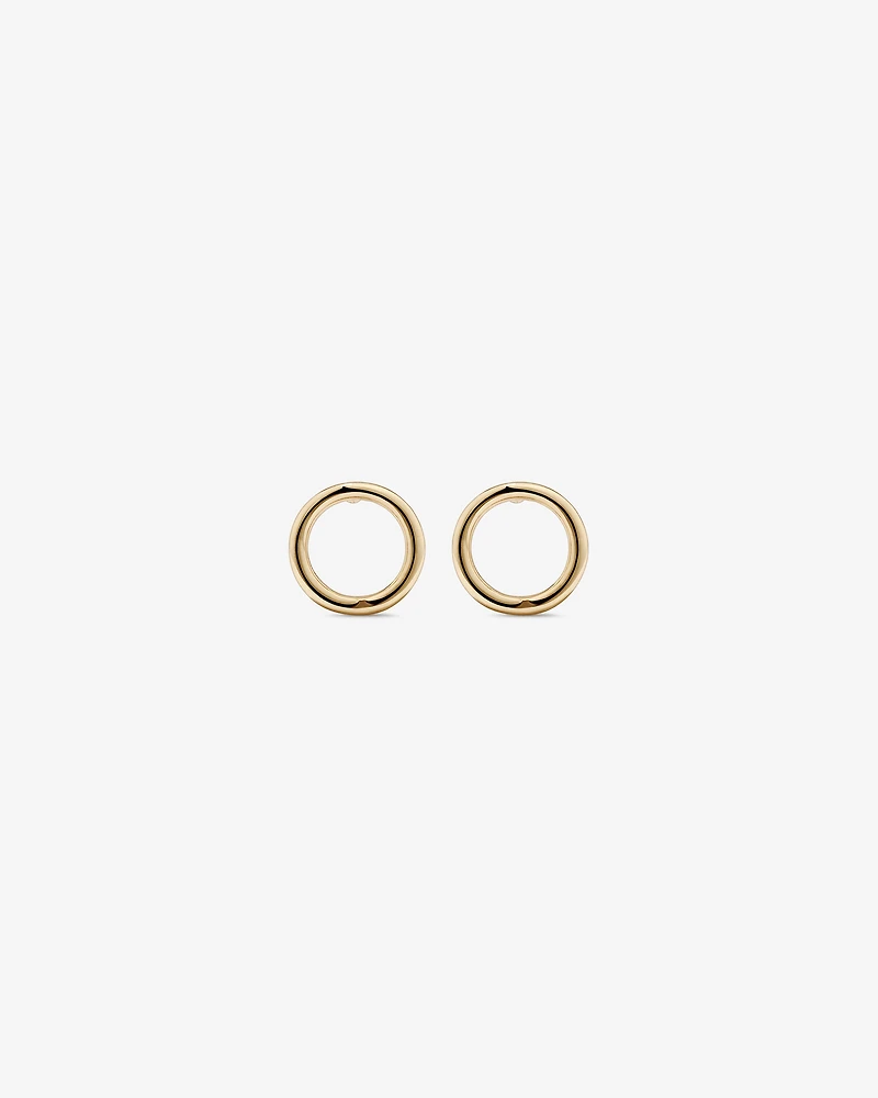 5mm Circle Stud Earrings in 10kt Yellow Gold