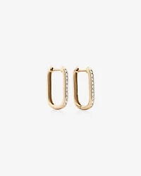 Anneaux courts en or jaune 10 K avec diamants totalisant 0,22 ct