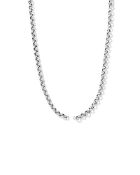 50cm (20") Large Belcher Open Pendant Chain in Sterling Silver