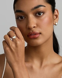 Chevalière cœur en argent sterling