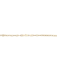 45cm (18”) 3.5mm Hollow Paperclip Chain in 10kt Yellow Gold