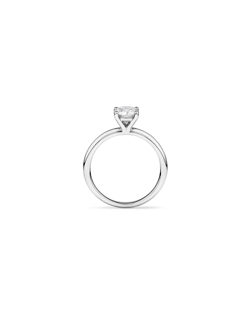 Carat TW Round Brilliant Laboratory-Grown Diamond Solitaire Engagement Ring in 14kt Gold