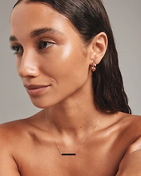 Collier avec barre en or jaune 10 K